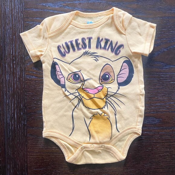 Disney Lion King Simba Yellow Onesie - Picture 1 of 5